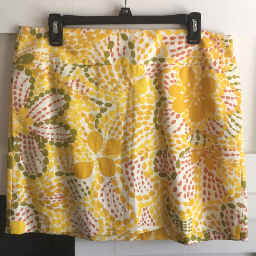 J. Crew linen skirt, fully lined size 10